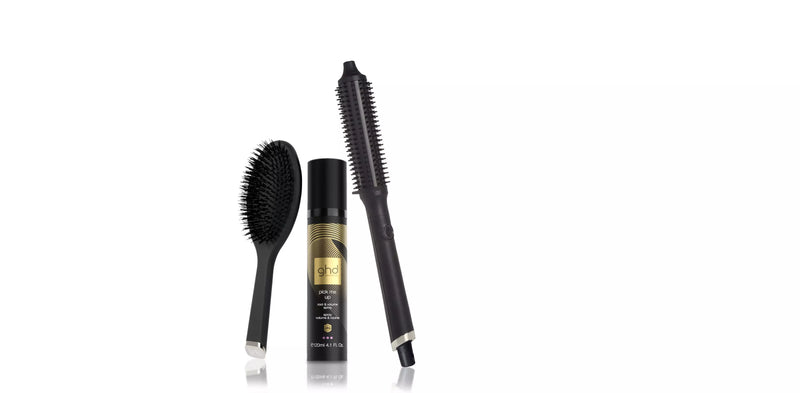 GHD RISE HOT BRUSH IN BLACK BUNDLE