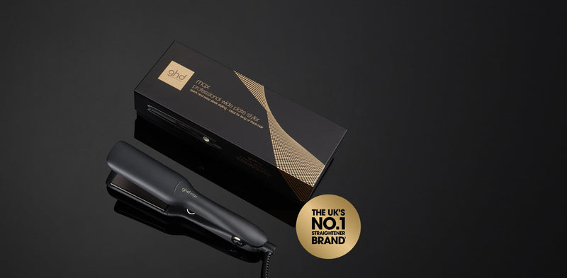 GHD MAX WIDE PLATE HAIR STRAIGHTENER (42MM PLATE) BLACK