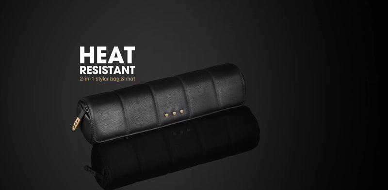 NEW GHD 2-IN-1 HEAT-RESISTANT CURLER BAG & MAT