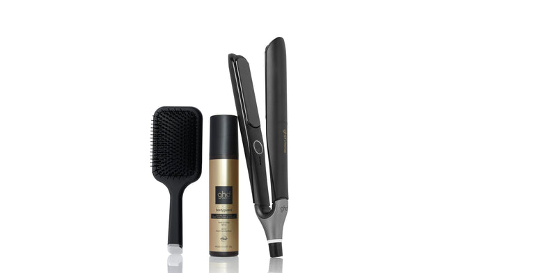 GHD CHRONOS HAIR STRAIGHTENER BUNDLE IN BLACK